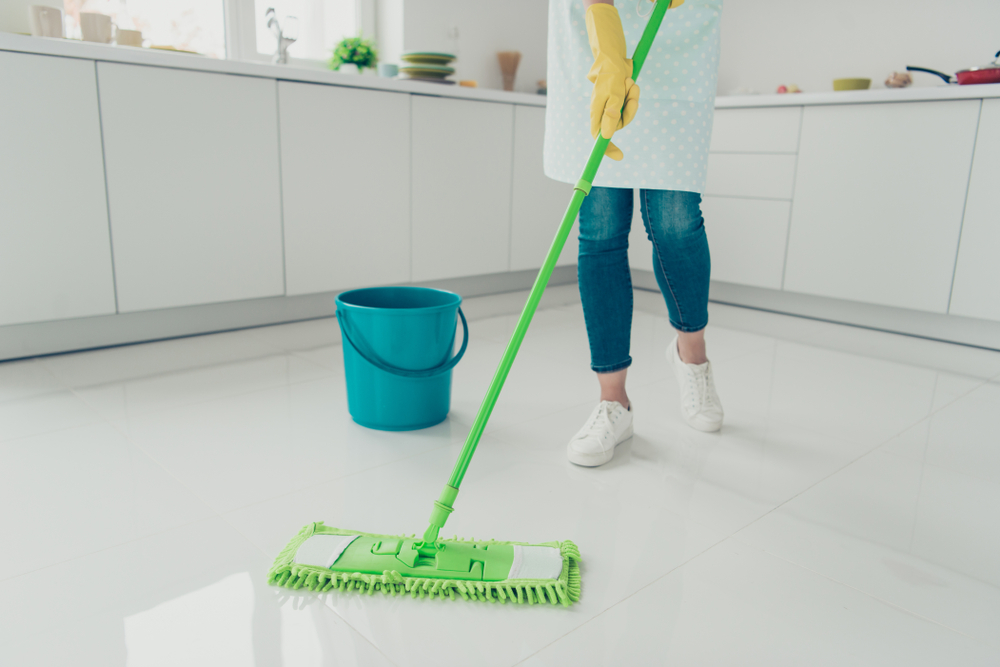 Cropped,View,Of,Her,She,House wife,Cleansing,Polishing,Shine,Floor